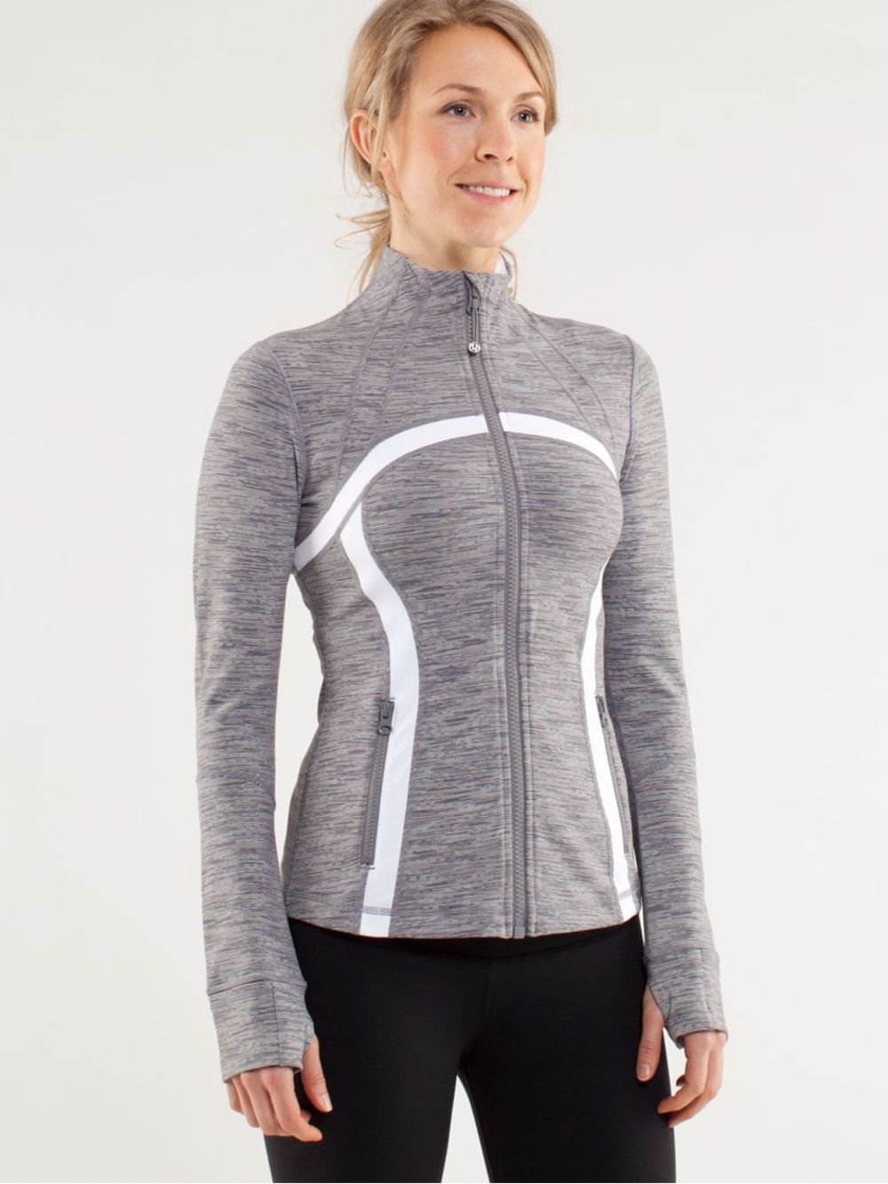 Lululemon Define Jacket in Wee Are From Space Coal Fossil / White Size 4
